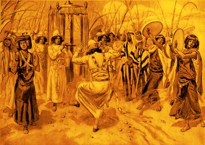 David tančící před archou od Tissot - Bible od James Jacques Joseph after Tissot