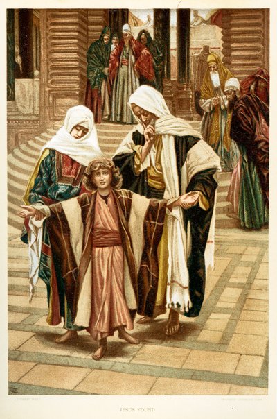 Ježíš nalezen, svatý Lukáš - Kapitola 2 - Bible od James Jacques Joseph after Tissot