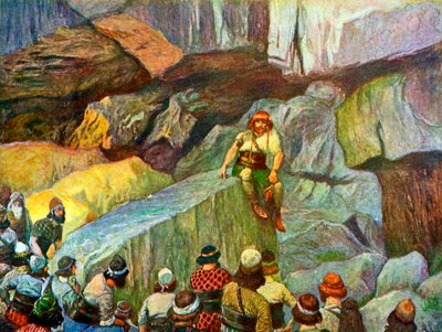 Samson v jeskyních Etamu od Tissot - Bible od James Jacques Joseph after Tissot