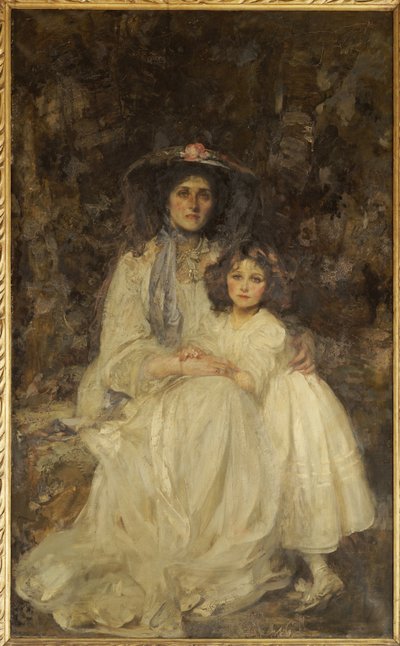 Lady Dickson-Poynder a její dcera Joan, kolem roku 1905 od James Jebusa Shannon