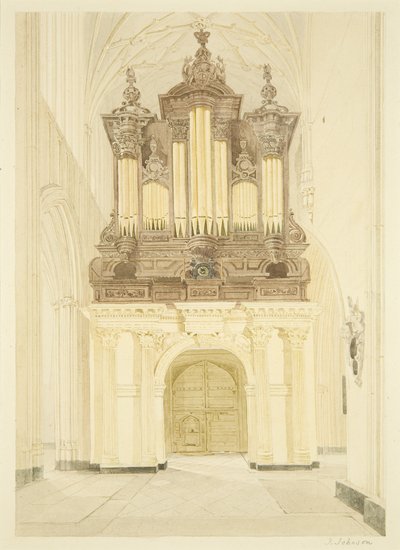 Varhany a varhanní půda St Mary Redcliffe od James Johnson