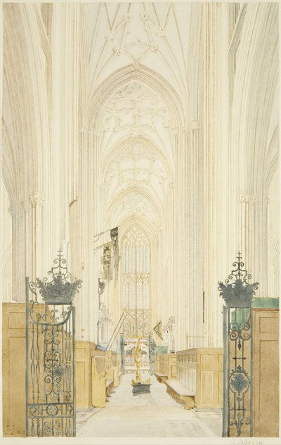 Příčná loď St Mary Redcliffe při pohledu na jih od James Johnson