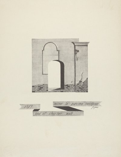 Mission The Purest Conception - End of Cloister Wall od James Jones