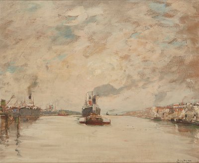 Westering Sun, River Clyde (olej na palubě) od James Kay