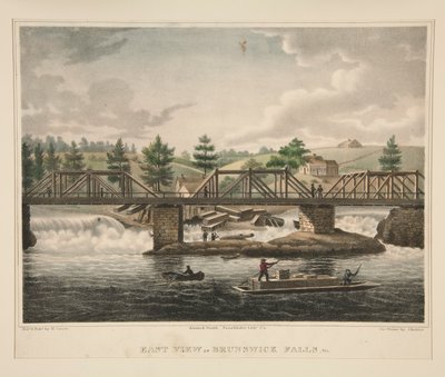 Východní pohled na Brunswick Falls, já. od James Kidder
