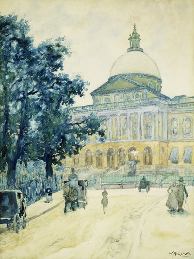 The Bullfinch State House, Boston, 1898 od James Kinsella
