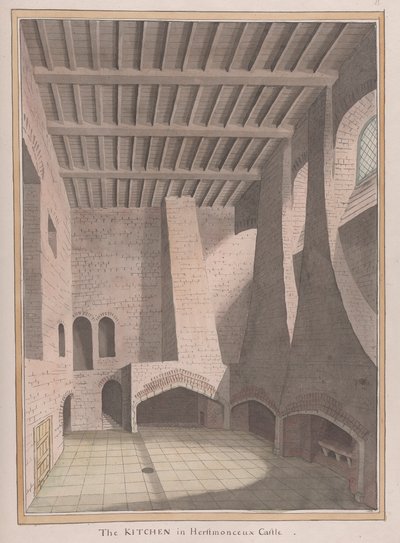 Hrad Herstmonceux, Východní Sussex: Kuchyně od James Lambert  of Lewes