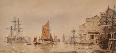 Západ slunce na řece Medway od James Lawson Stewart