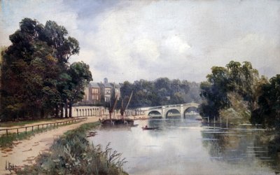 Cholmondeley Walk, pohled směrem k Richmond Bridge od James Lewis