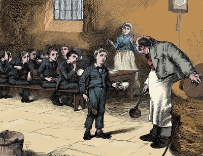 Scéna z Olivera Twista od Charlese Dickense, 1836 od James Mahoney