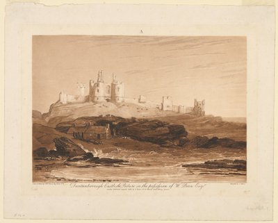 Hrad Dunstanburgh, z "Liber Studiorum", část III od James Mallord William Turner