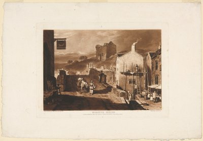 Morpeth, Northumberland, z Liber Studiorum od James Mallord William Turner