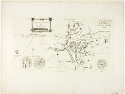 Správný průzkum Dublinu, jak stál v roce 1610 od James Malton