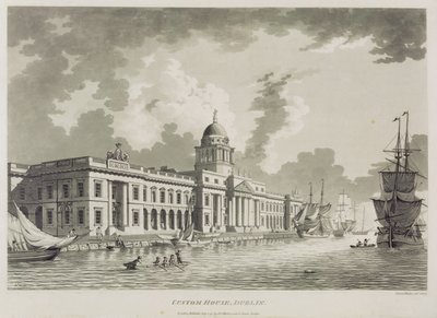 Celnice, Dublin, 1792 od James Malton