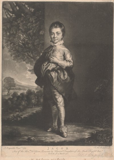 Jacob, syn ctihodného Williama Bouverieho od James McArdell