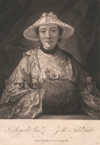 Lady Fenhouletová, když slečna Anne Dayová od James McArdell