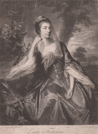 Lady Fortescueová od James McArdell