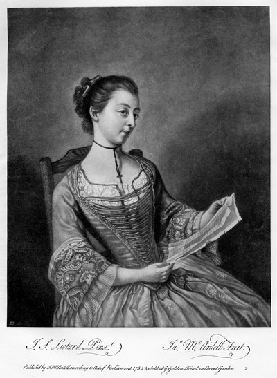 Slečna Lewis, 1754 1905. od James McArdell