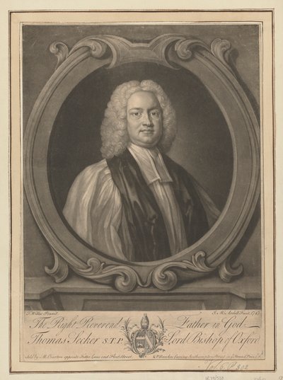Thomas Secker, lord biskup z Oxfordu od James McArdell