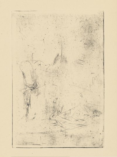 [76] Otisky ze zrušených desek od Whistlera - [Seated Figure]. od James Abbott McNeill Whistler