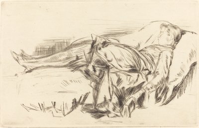 Dítě na gauči, č.2 od James Abbott McNeill Whistler