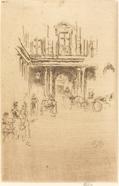 Roh královského paláce od James Abbott McNeill Whistler