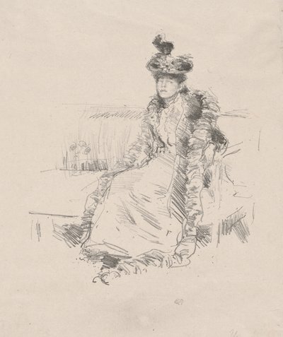 Sedící dáma od James Abbott McNeill Whistler