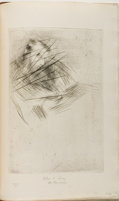 Muž Čtení od James Abbott McNeill Whistler