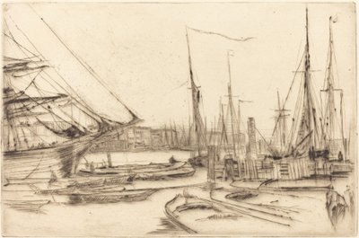 Skica z Billingsgate od James Abbott McNeill Whistler