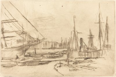 Skica z Billingsgate od James Abbott McNeill Whistler