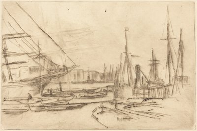 Skica z Billingsgate od James McNeill Whistler