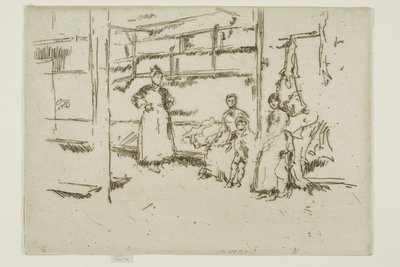 Po prodeji, Burza oblečení, Houndsditch od James Abbott McNeill Whistler