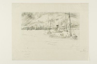 Amsterdam, z Tolhuis od James Abbott McNeill Whistler
