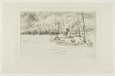 Amsterdam, z Tolhuis od James Abbott McNeill Whistler