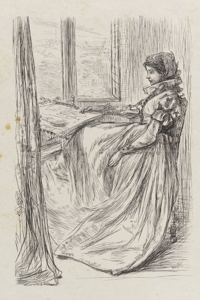 Ilustrace k <em>Ráno před masakrem svatého Bartoloměje</em> od James Abbott McNeill Whistler