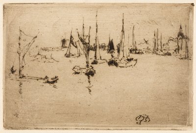 Čluny, Dordrecht od James Abbott McNeill Whistler