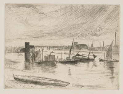 Battersea Dawn (Cadogan Pier) od James Abbott McNeill Whistler