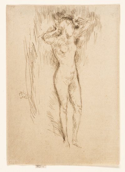 Vázání vlasů od James Abbott McNeill Whistler