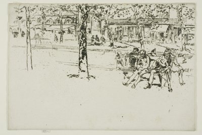Boulevard Poissonniere, Paříž od James Abbott McNeill Whistler
