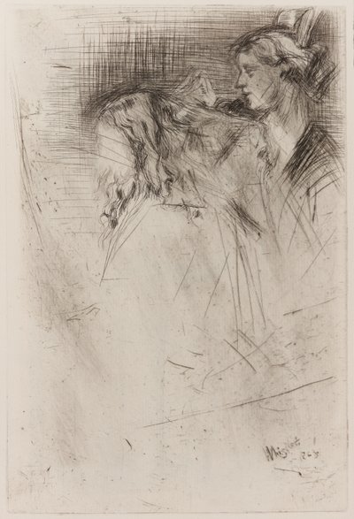 Kartáčování vlasů od James Abbott McNeill Whistler