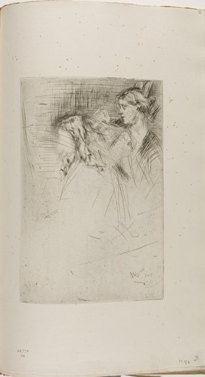 Kartáčování vlasů od James Abbott McNeill Whistler