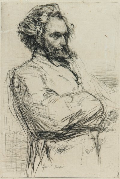 C. L. Drouet, sochař od James Abbott McNeill Whistler