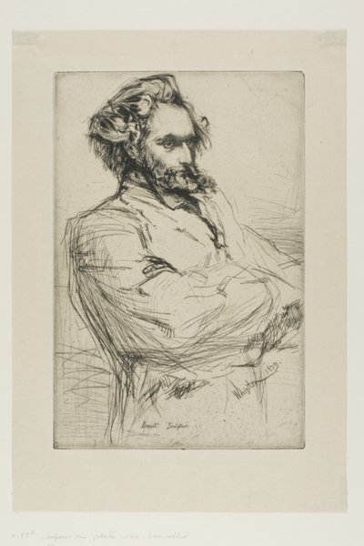 C. L. Drouet, sochař od James Abbott McNeill Whistler