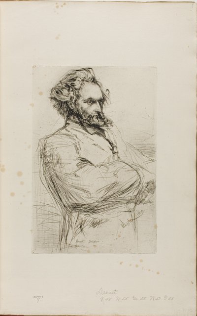 C. L. Drouet, sochař od James Abbott McNeill Whistler
