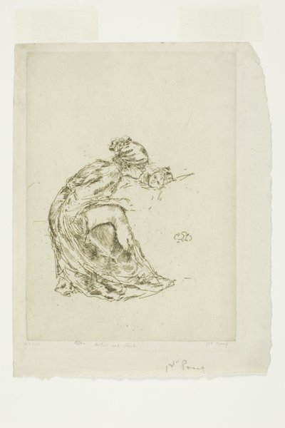 Cameo, č. 1 (matka a dítě) od James Abbott McNeill Whistler