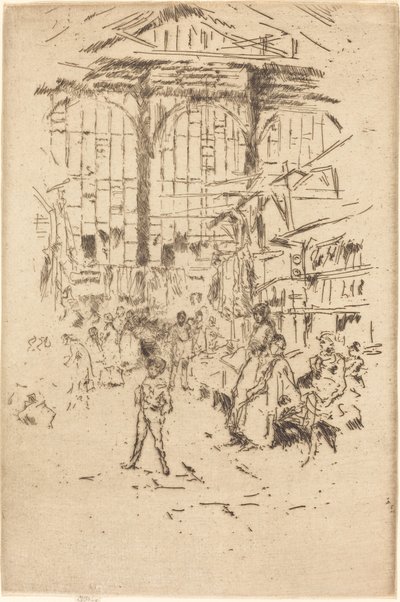 Burza oděvů, č.II od James Abbott McNeill Whistler