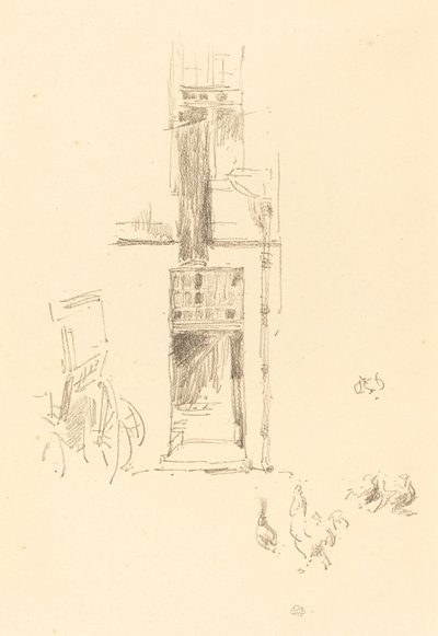 Kohouti a slepice, Hôtel Colbert od James Abbott McNeill Whistler