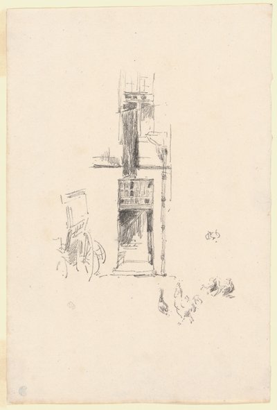 Kohouti a slepice, Hôtel Colbert od James Abbott McNeill Whistler