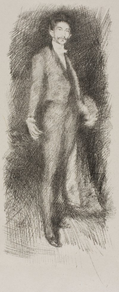 Hrabě Robert de Montesquiou, č. 2 od James Abbott McNeill Whistler