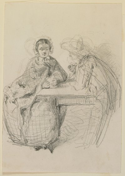 Pár sedí u stolu od James Abbott McNeill Whistler